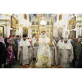 Патриарший экзарх всея Беларуси в праздник Рождества Христова совершил Литургию в Свято-Духовом кафедральном соборе города Минска