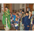 В день памяти прп. Тихона Калужского воспитанники детского лагеря посетили богослужение