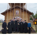 Епископ Тарусский Серафим совершил воскресную Литургию в "Тихвинском" храме г. Жукова
