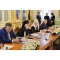 Под председательством Святейшего Патриарха Кирилла состоялось заседание Попечительского совета по восстановлению Валаамского монастыря