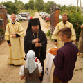 Епископ Серафим совершил Божественную литургию в Никольском храме села Оболенское