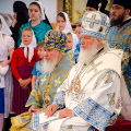 Митрополит Климент сослужил Святейшему Патриарху Кириллу в Казанской пустыни в Шамордино