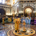 Митрополит Климент сослужил Святейшему Патриарху Кириллу в Храме Христа Спасителя