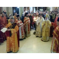 Святейший Патриарх Сербский Ириней совершил богослужение на подворье Русской Церкви в Белграде