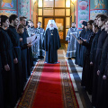В первый день Великого поста митрополит Климент молился за богослужением в Свято-Троицком кафедральном соборе Калуги
