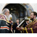 Святейший Патриарх Кирилл совершил благодарственный молебен, за которым молились российские олимпийцы