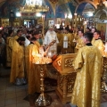 В день памяти святых благоверных Петра и Февронии митрополит Климент совершил Литургию в Никитском храме