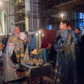 Митрополит Климент совершил всенощное бдение в Благовещенском кафедральном соборе Воронежа 