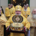 В Калуге проводили ковчег с частицей мощей святителя Луки, архиепископа Крымского