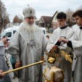 Митрополит Климент совершил чин Великого освящения храма в честь святых Бориса и Глеба в городе Боровске