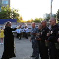 Калужский священнослужитель совершил молебен перед отправкой сотрудников полиции в командировку в Дагестан
