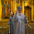 В канун праздника Сретения Господня митрополит Климент совершил всенощное бдение в Троицком кафедральном соборе
