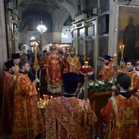 Митрополит Калужский и Боровский Климент совершил Пасхальную вечерню и утреню в Никольском храме г. Калуги