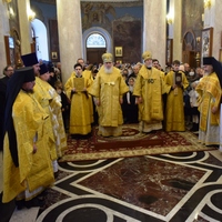 Архиерейское богослужение в Свято-Никольском Черноостровском монастыре