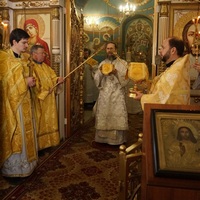 Епископ Тарусский Леонид совершил Божественную Литургию в Свято-Никольском храме д.Чижовка