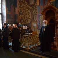 Во второй день Великого поста митрополит Климент и епископ Леонид молились за богослужением в Свято-Троицком кафедральном соборе Калуги