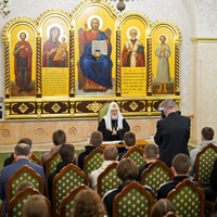 Ответы Святейшего Патриарха Кирилла на вопросы на встрече с юными спортсменами из Донбасса