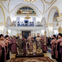 Архиерейское богослужение в Спасо-Вознесенском кафедральном соборе Ульяновска