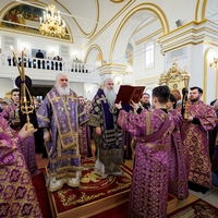 Божественная литургия  в Спасо-Вознесенском кафедральном соборе Ульяновска
