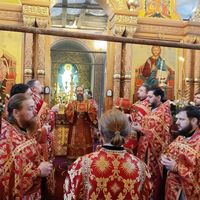 В среду Светлой седмицы епископ Леонид совершил литургию в Предтеченском храме г. Калуги