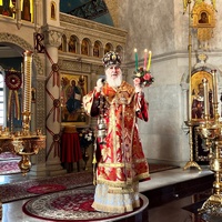 Архиерейское богослужение в Свято-Никольском Черноостровском монастыре