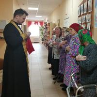 Таинства Исповеди и Причастия прошли в социальных учреждениях Медынского района