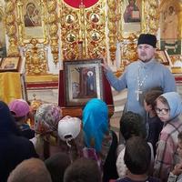 Храм Георгия Победоносца д. Романово посетили дети, отдыхающие в летнем лагере