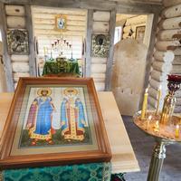 Престольный праздник отмечает храм в честь святых благоверных князей Петра и Февронии