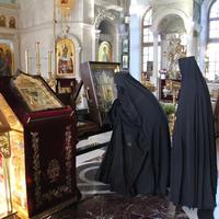 Казачий крестный ход с иконой Божией Матери «Избавительница от бед» в Свято-Никольском Черноостровском женском монастыре
