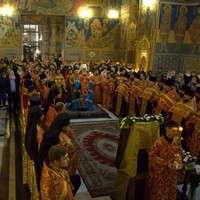 В Калугу были принесены мощи святого великомученика Георгия Победоносца 