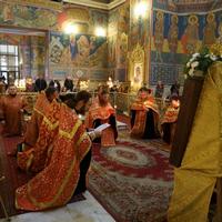 Духовенство 4-го и 6-го округа Калужской епархии совершило молебное пение у мощей святого великомученика Георгия Победоносца