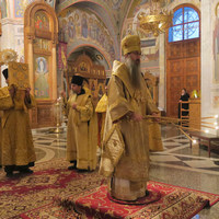 Епископ Уссурийский Иннокентий, викарий Владивостокской епархии совершил Божественную литургию в Свято-Тихоновой пустыни