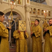 Архиерейское богослужение в Свято-Никольском Черноостровском женском монастыре