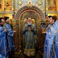 Митрополит Калужский и Боровский Климент совершил Божественную литургию в Спасо-Преображенском Воротынском монастыре