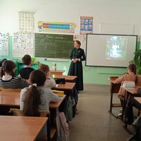 С подростками о Серафиме Чичагове в СОШ №25 г. Калуги