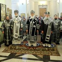 Архиереи Калужской митрополии совершили чин пассии в храме в честь Святителя Николая Чудотворца г. Мосальск