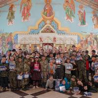 Участники детского православного военно-патриотического лагеря «Умелец» посетили Свято-Никольский Черноостровский женский монастырь
