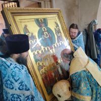 Завершилось пребывание Калужской иконы Божией Матери в Козельской епархии