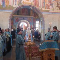 Молебен перед открытием фестиваля "Великое стояние на Угре"