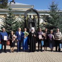 Церемония чествования семей в день почитания князей Петра и Февронии Муромских