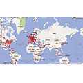 На портале Патриархия.ru размещена интерактивная карта зарубежных учреждений Русской Православной Церкви